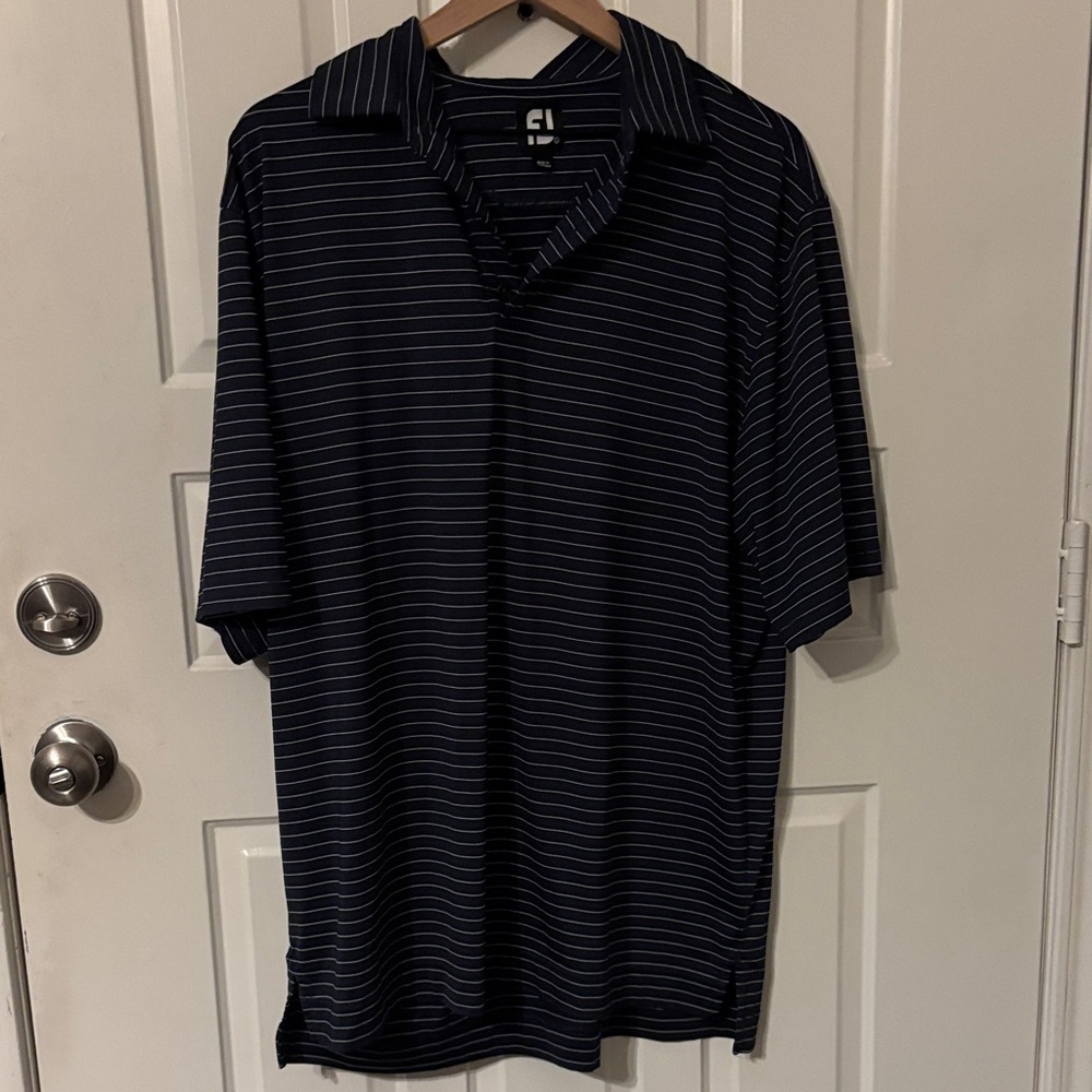 FootJoy large Striped Men's polo Shirt